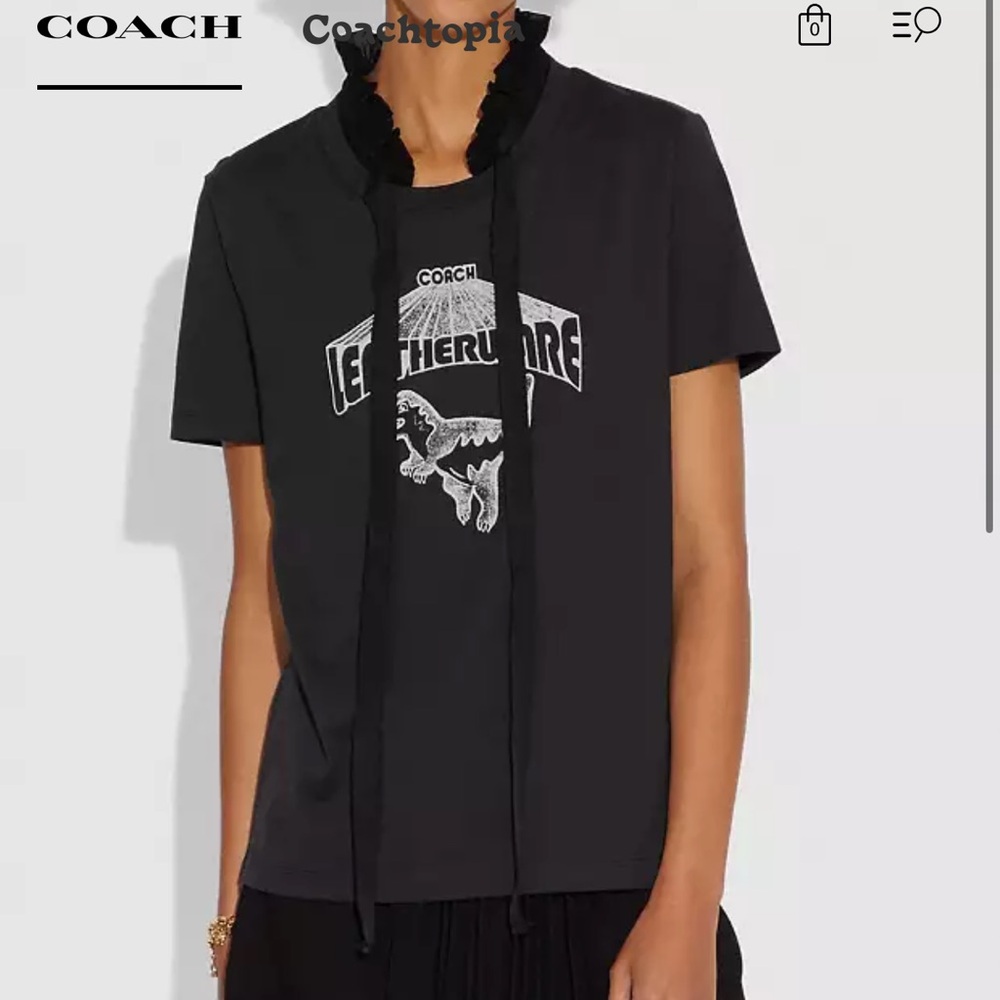 Coach Black Rexy Graphic Tee
